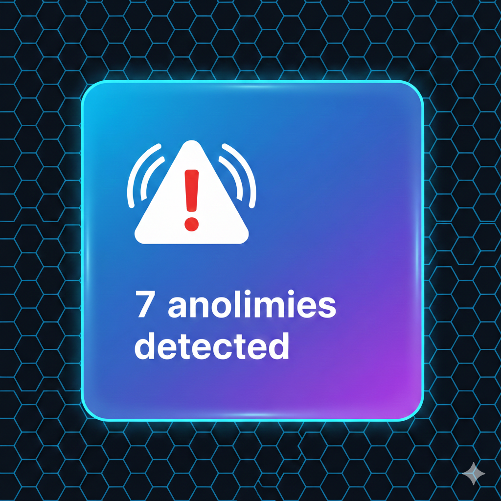 image of alert with anomalies detected